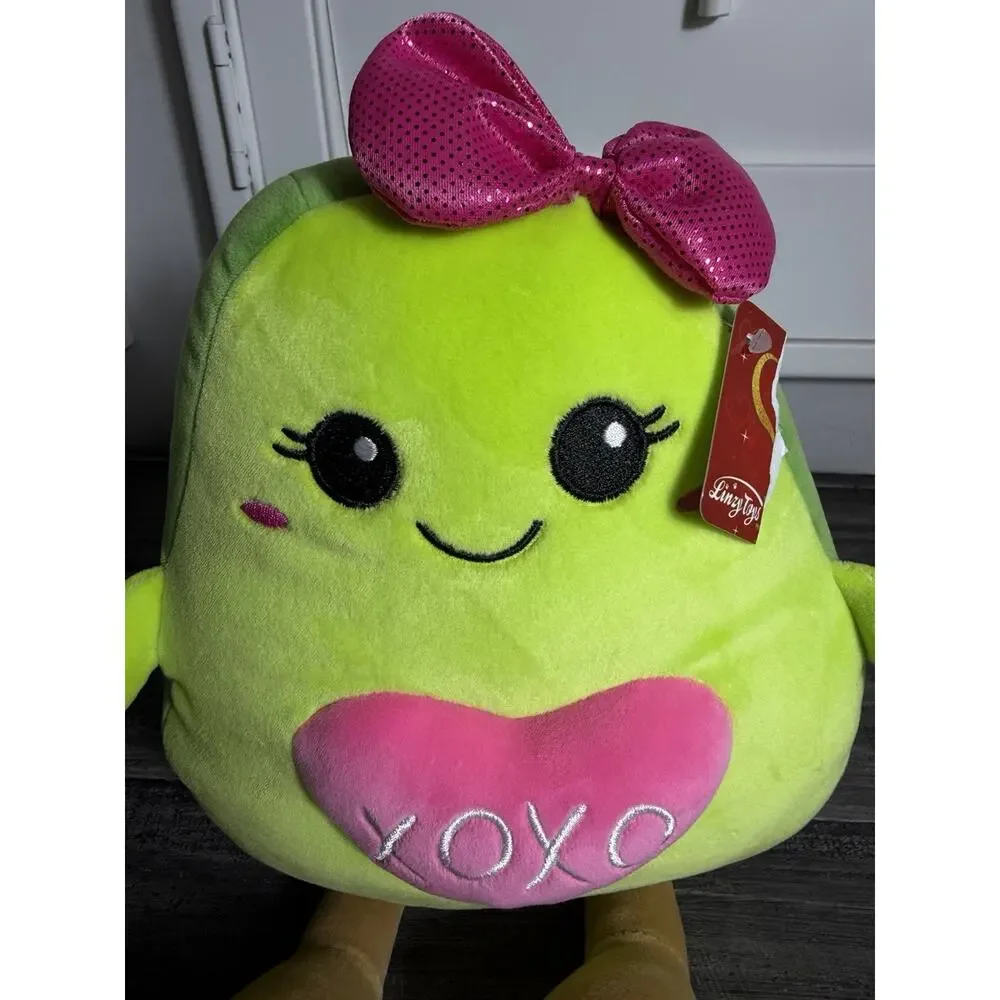 Linzy Toys Avocado Flush 9x14” Linzy Plush XOXO Plushie Stuffed Animal Collector